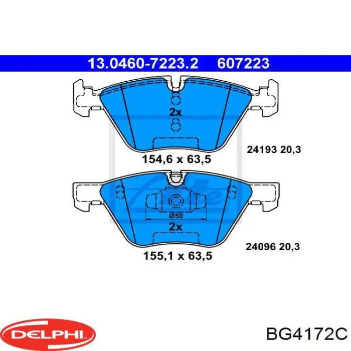 Disco do freio dianteiro Delphi BG4172C preço, a partir de 149,92 USD