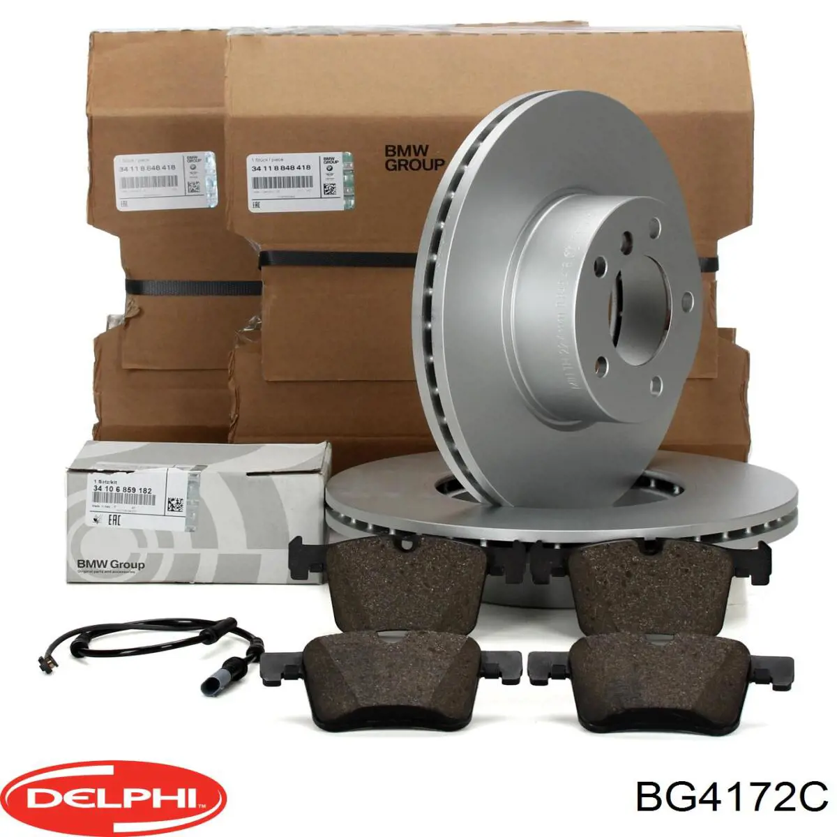 BG4172C Delphi Диск тормозной передний