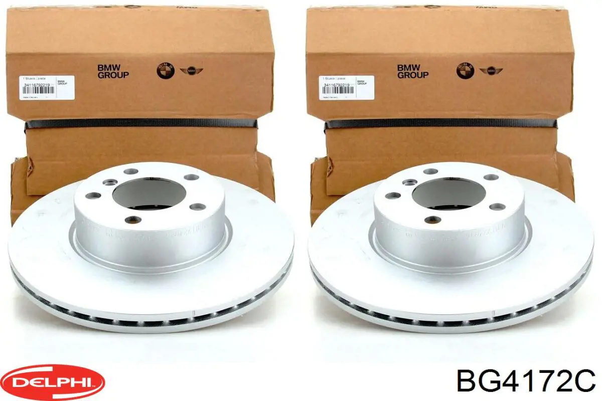Передние тормозные диски BG4172C Delphi