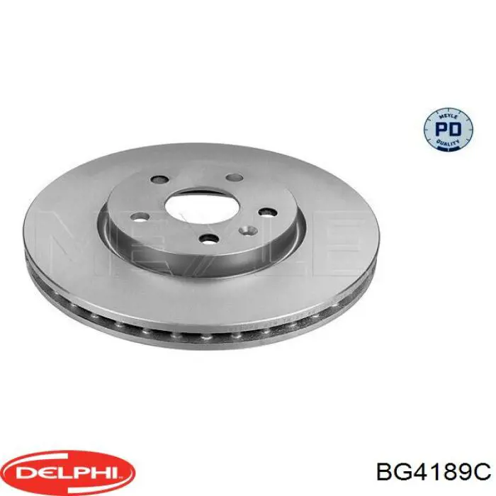 Freno de disco delantero BG4189C Delphi