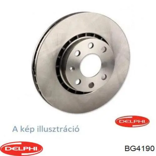 Disco de freno trasero BG4190 Delphi