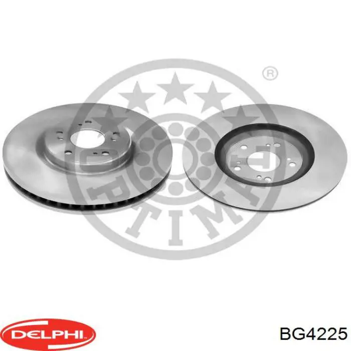 Передние тормозные диски BG4225 Delphi
