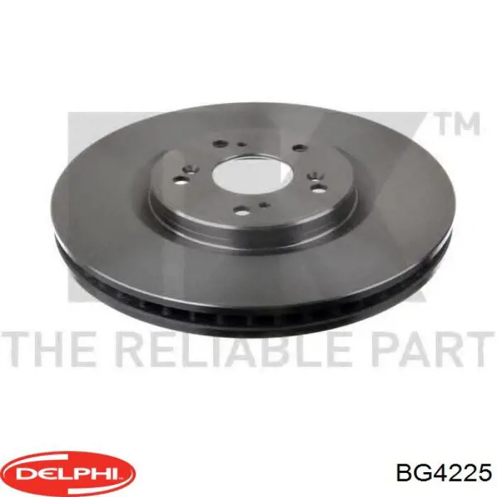 BG4225 Delphi Диск тормозной передний
