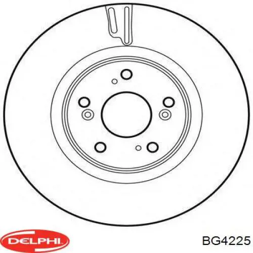 Тормоз дисковый передний Delphi BG4225 цена, от 55.37 USD