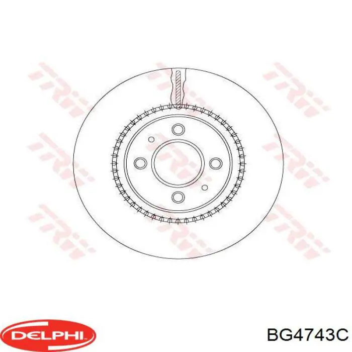 BG4743C Delphi тормозные диски