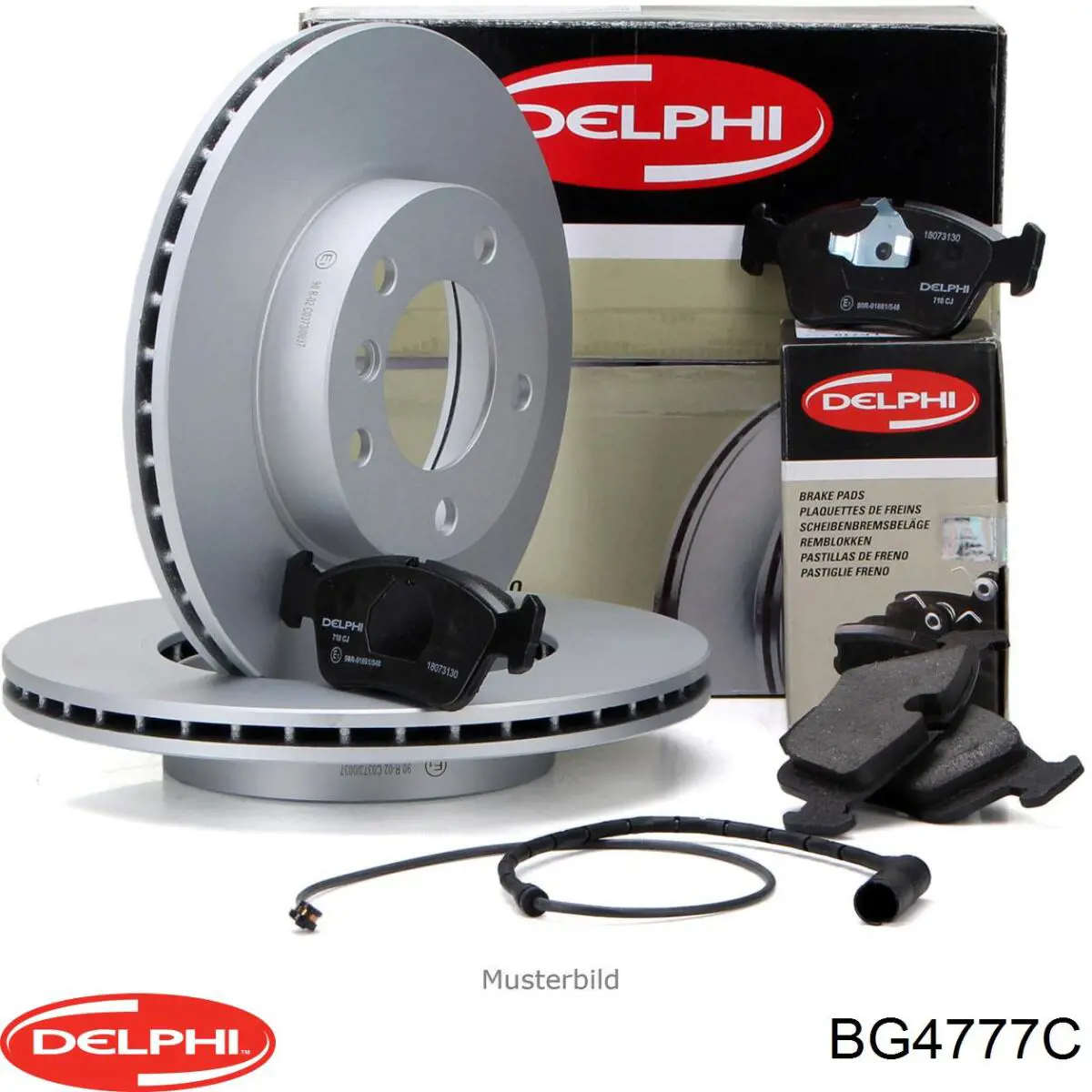 Тормоз дисковый передний Delphi BG4777C цена, от 46.33 USD