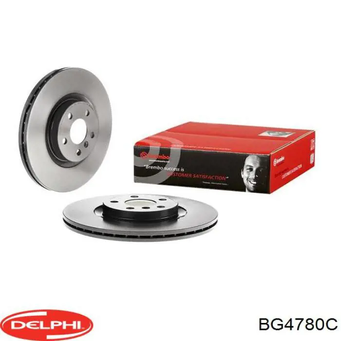 Тормоз дисковый передний Delphi BG4780C цена, от 135.72 USD