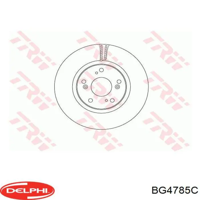 Тормоз дисковый передний Delphi BG4785C цена, от 56.93 USD
