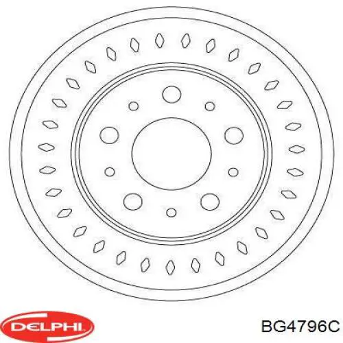 BG4796C Delphi диск тормозной задний