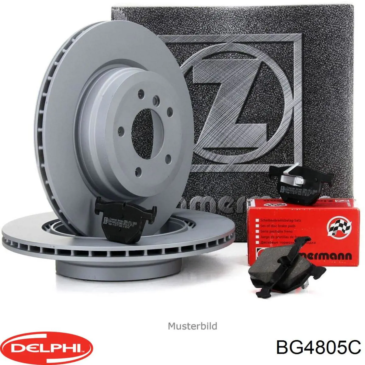 Тормоз дисковый передний Delphi BG4805C цена, от 145.66 USD