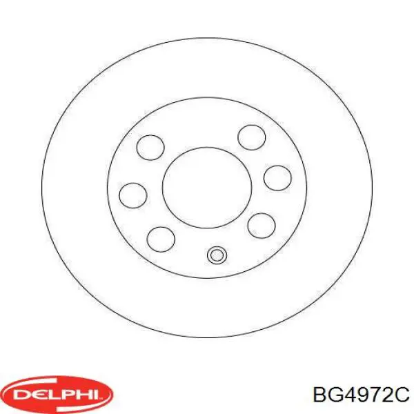 Передний тормозной диск Delphi BG4972C