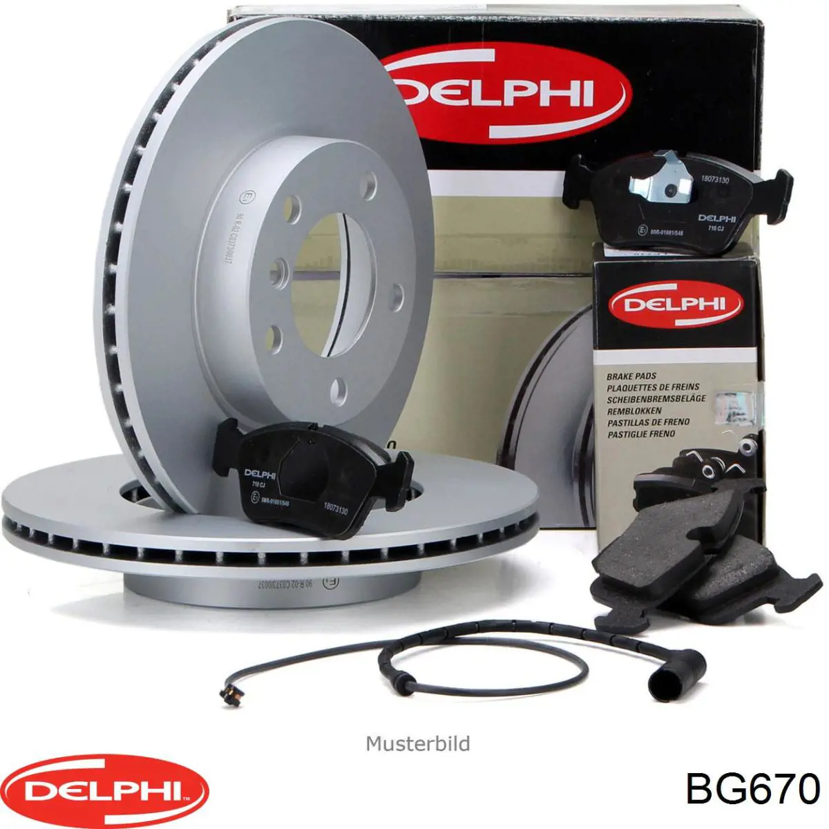 Тормоз дисковый передний Delphi BG670 цена, от 59.00 USD