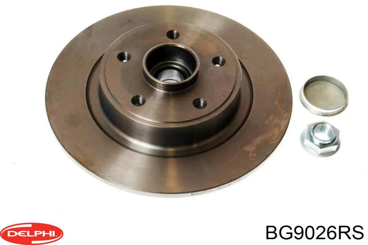 Disco de freno trasero BG9026RS Delphi