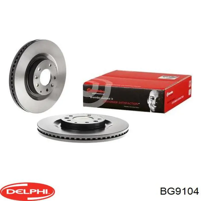 Freno de disco delantero BG9104 Delphi