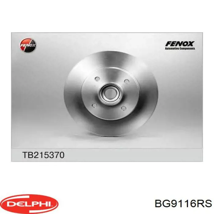 Тормозные диски BG9116RS Delphi