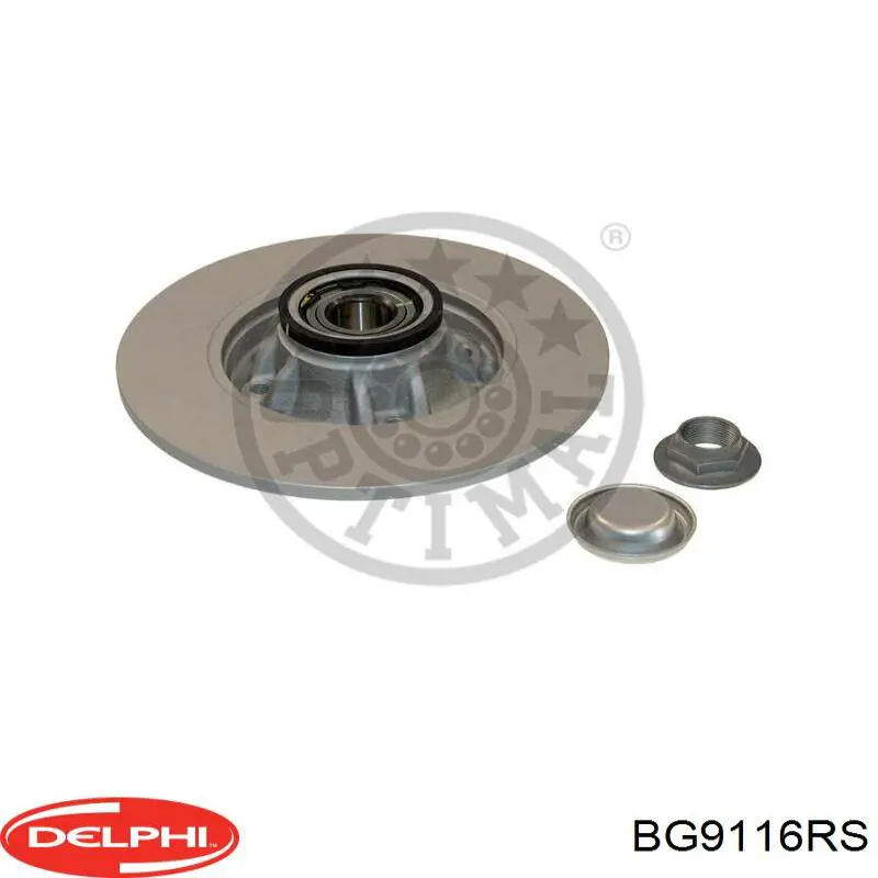 BG9116RS Delphi диск тормозной задний