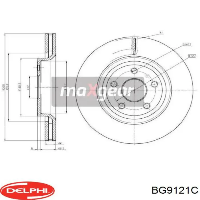 Купить BG9121C Delphi Ротор тормозной