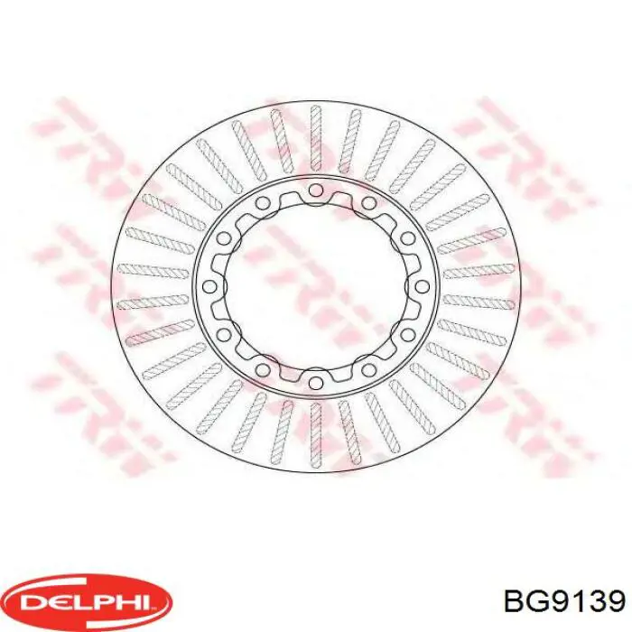 Тормоз дисковый передний Delphi BG9139 цена, от 83.46 USD