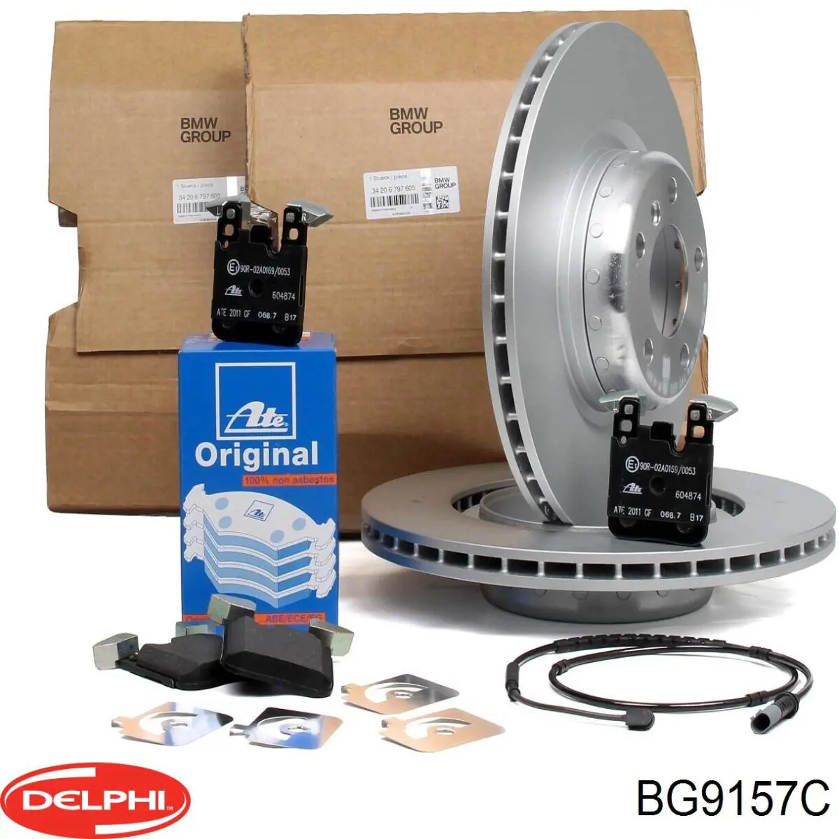 Передние тормозные диски BG9157C Delphi