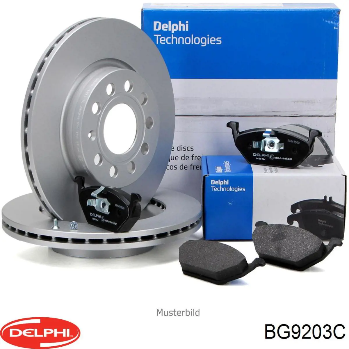 Тормоз дисковый передний Delphi BG9203C цена, от 84.35 USD