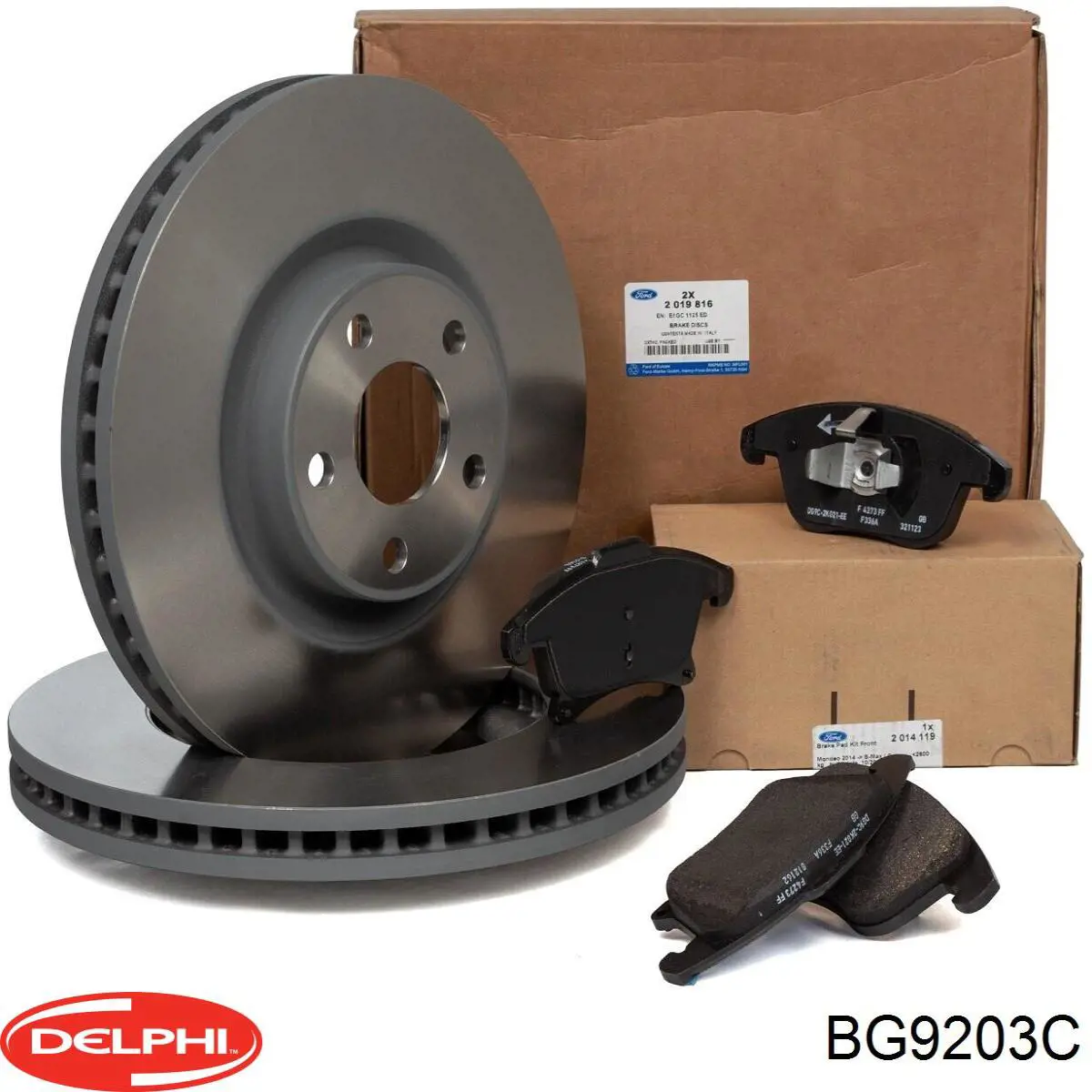 Тормоз дисковый передний Ford BRRF249 цена, от 93.06 USD