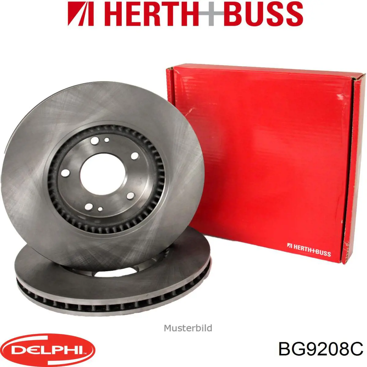 BG9208C Delphi Диск тормозной передний