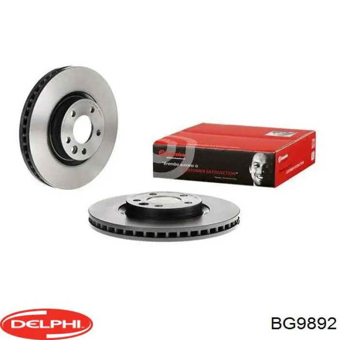 Передние тормозные диски BG9892 Delphi