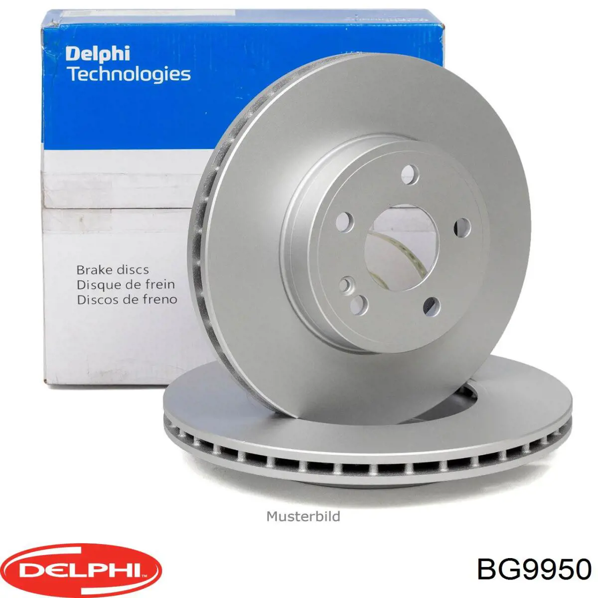 BG9950 Delphi диск тормозной передний