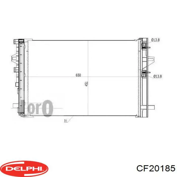 Конденсатор кондиционера Delphi CF20185 цена, от 102.00 USD