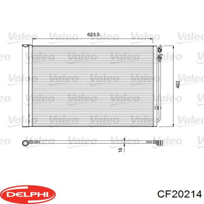 Конденсатор кондиционера Delphi CF20214 цена, от 80.52 USD
