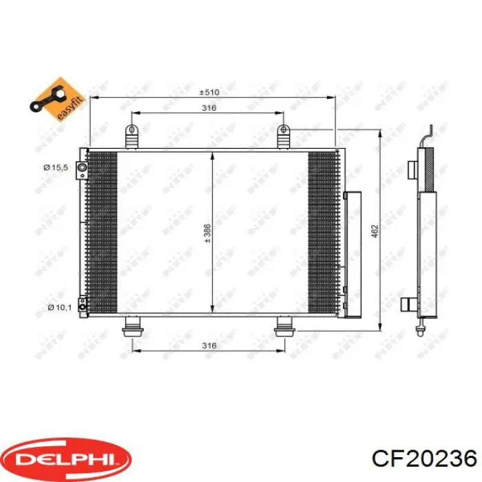 CF20236 Delphi Конденсатор