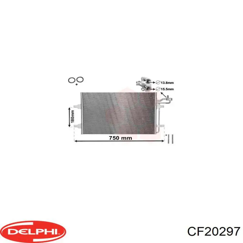 Купить CF20297 Delphi Радиатор системы охлаждения кондиционера