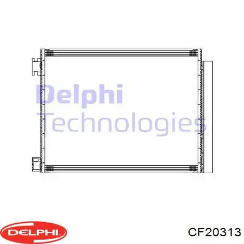 CF20313 Delphi радиатор кондиционера