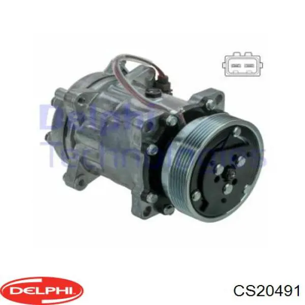 Компрессор кондиционера CS20491 Delphi