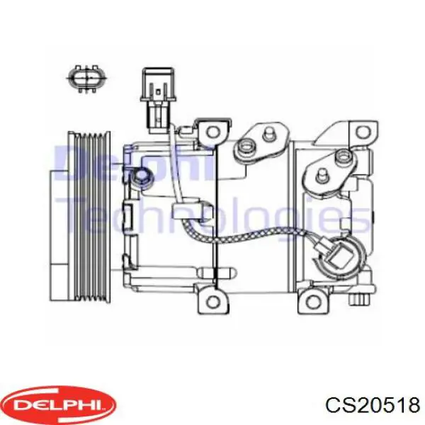 CS20518 Delphi compressor de aparelho de ar condicionado