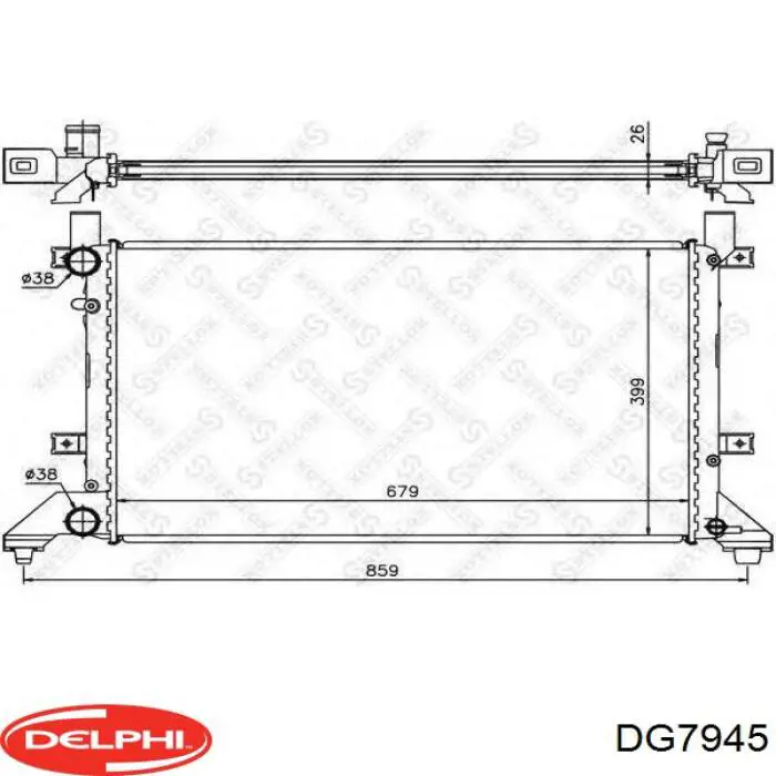 Амортизатор передней подвески левой Delphi DG7945 цена, от 48.37 USD
