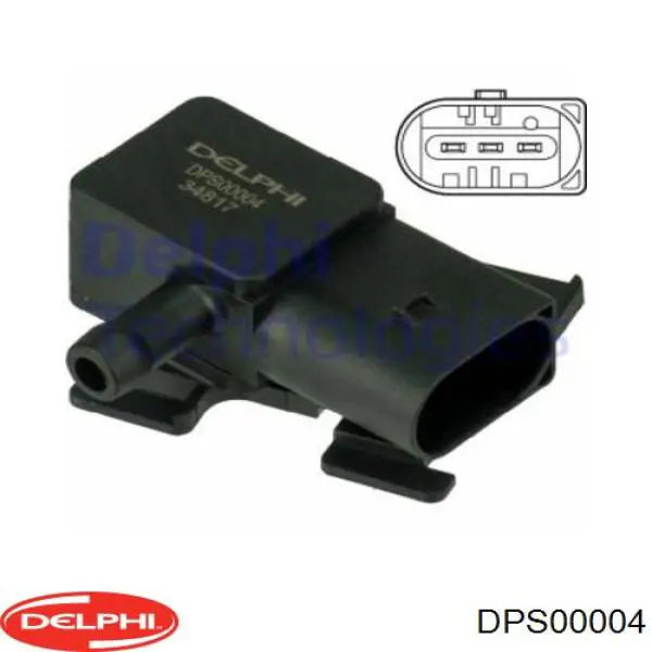 DPS00004 Delphi sensor de pressão dos gases de escape