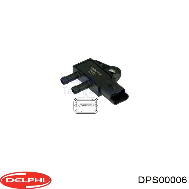 DPS00006 Delphi датчик давления выхлопных газов