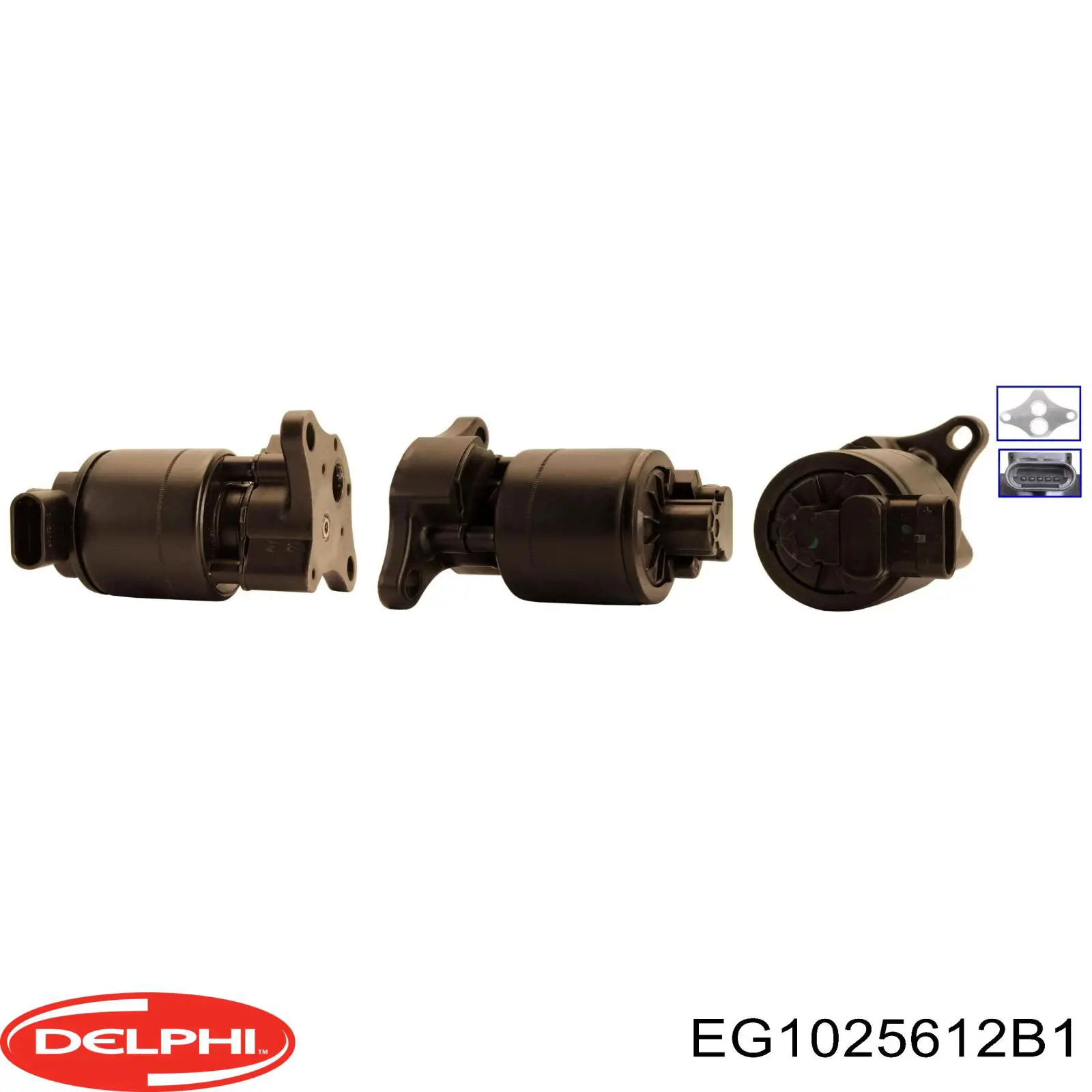 Купить EG1025612B1 Delphi Клапан EGR системы рециркуляции отработавших газов