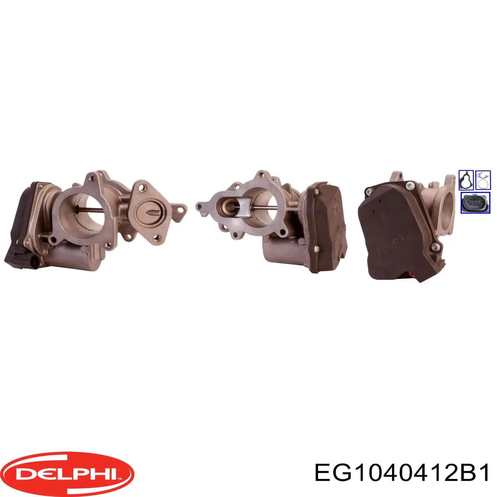 Купить EG1040412B1 Delphi Клапан EGR системы рециркуляции отработавших газов