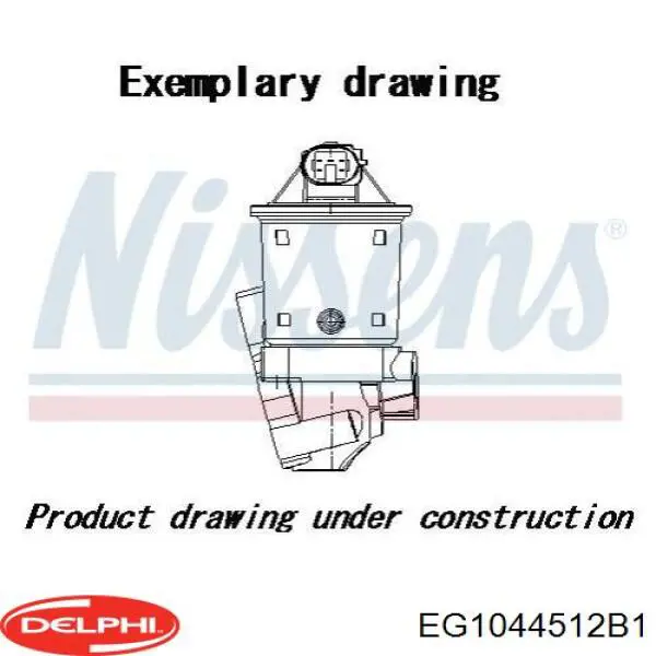 Купить EG1044512B1 Delphi Клапан EGR системы рециркуляции отработавших газов