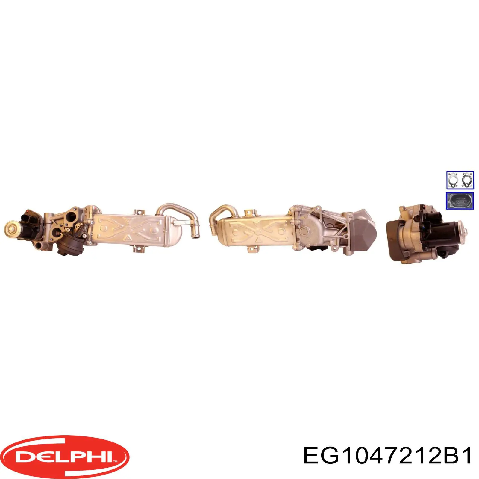 Купить EG1047212B1 Delphi Радиатор системы EGR
