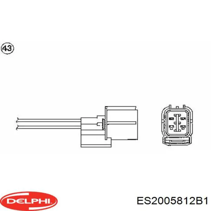 Лямбдазонд, датчик кислорода до катализатора Delphi ES2005812B1 цена, от 52.28 USD
