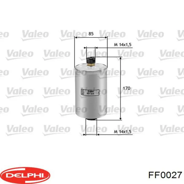 FF0027 Delphi топливный фильтр