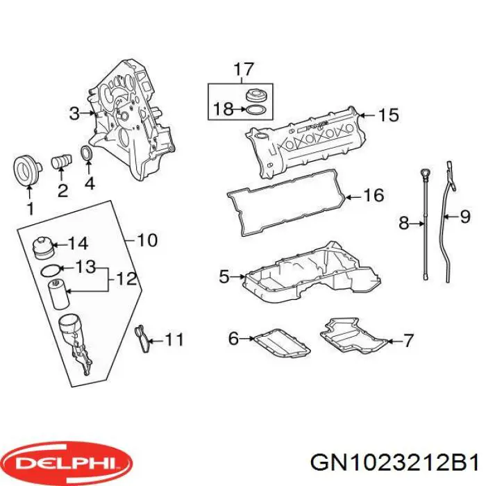 Катушка Delphi GN1023212B1