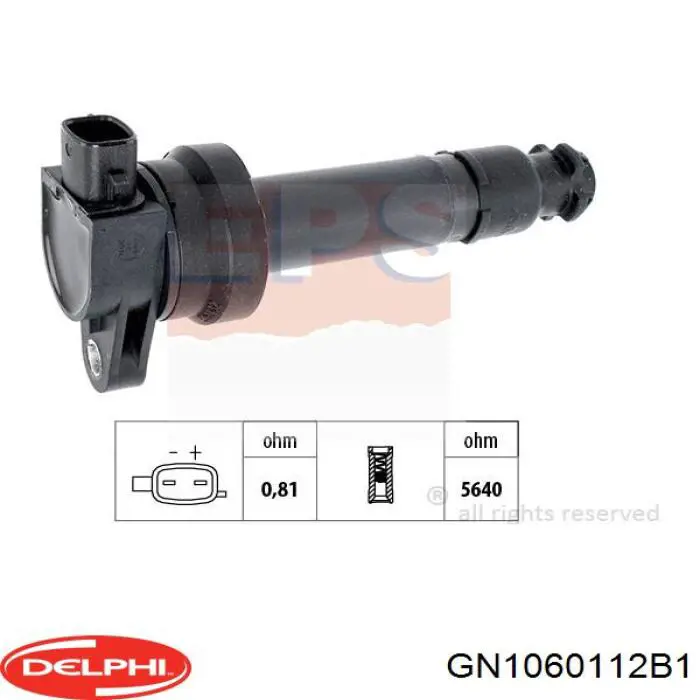 Купить GN1060112B1 Delphi Катушка зажигания