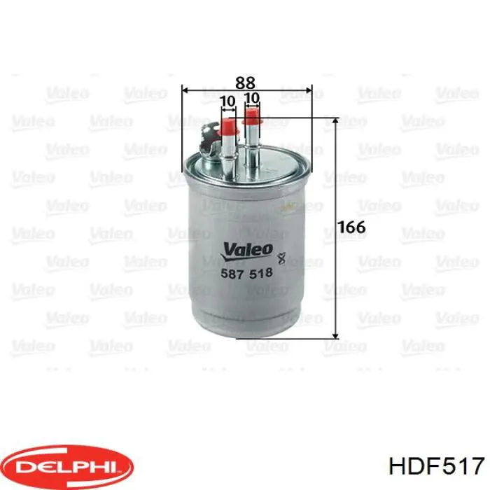 HDF517 Delphi Фильтр топлива