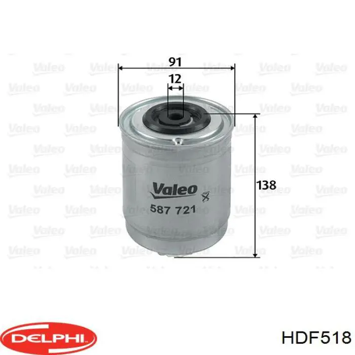 HDF518 Delphi Фильтр топлива
