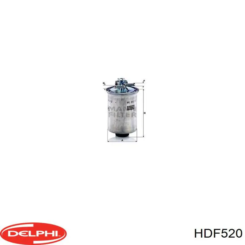 Купить HDF520 Delphi Фильтр-отстойник топлива грубой очистки