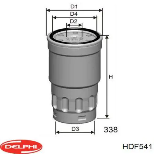 Купить HDF541 Delphi Фильтр-отстойник топлива грубой очистки